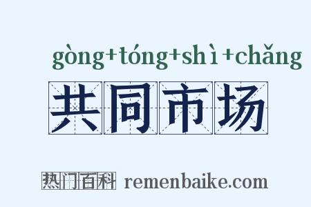 共同市场是什么意思的图片